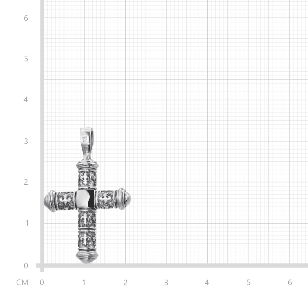 Крест,Подвеска,Кулон,Серебро,с вставкой Без вставок,РОССИЯ