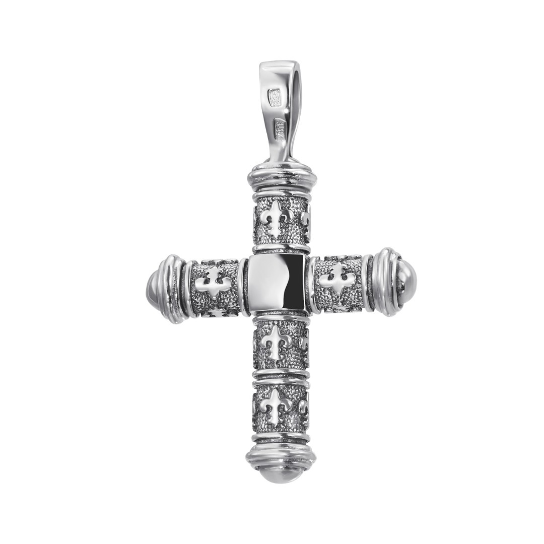 Крест,Подвеска,Кулон,Серебро,с вставкой Без вставок,РОССИЯ