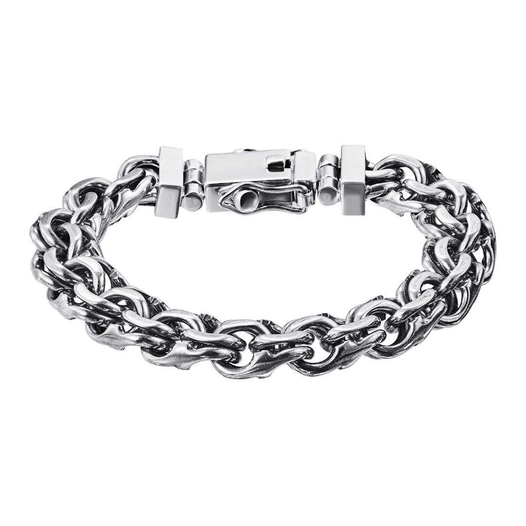 Браслет на руку,Серебро,с вставкой Без вставок,с замком Коробочка,РОССИЯ