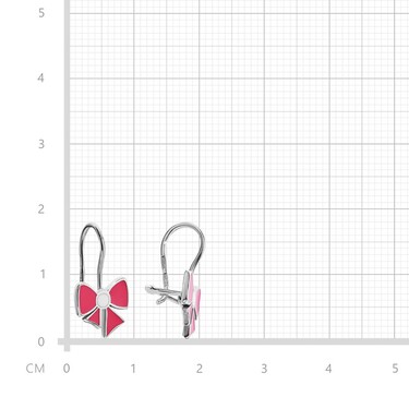 Серебряные детские серьги 