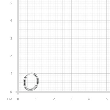 Серебряная классическая гладкая моно серьга Кольцо / Конго / Круглое, покрытие родий, диаметр 1,5 см
