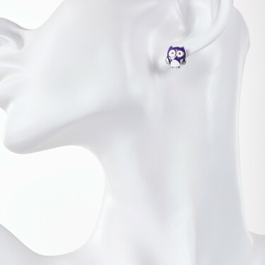 Серебряные детские серьги 