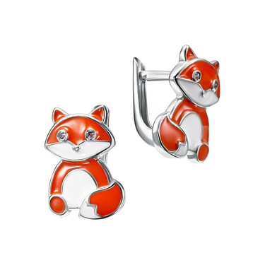 Серебряные детские серьги 