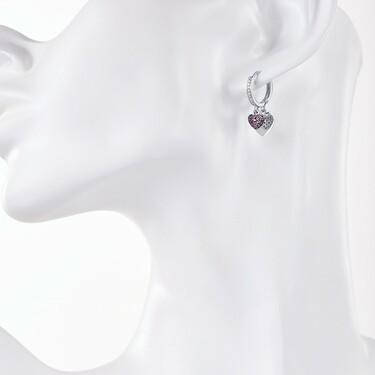 Серебряные серьги Кольца / Конго / Круглые / Хаггисы с подвесками 