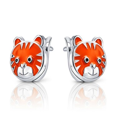 Серебряные детские серьги 