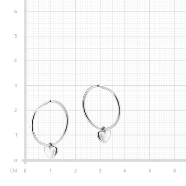 Серебряные классические серьги Кольца / Конго / Круглые  с подвесками 