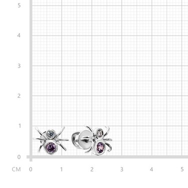 Серебряные серьги пусеты гвоздики 