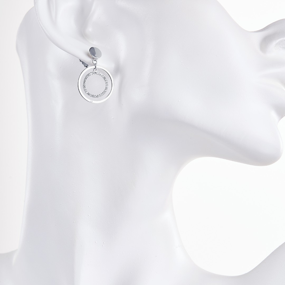 Серьги,Серьги Пусеты,Серьги Гвоздики,Серебро,с вставкой Цирконий кубический,с замком Пусет,Винтовой,Штыревой,Штифтовой,КИТАЙ