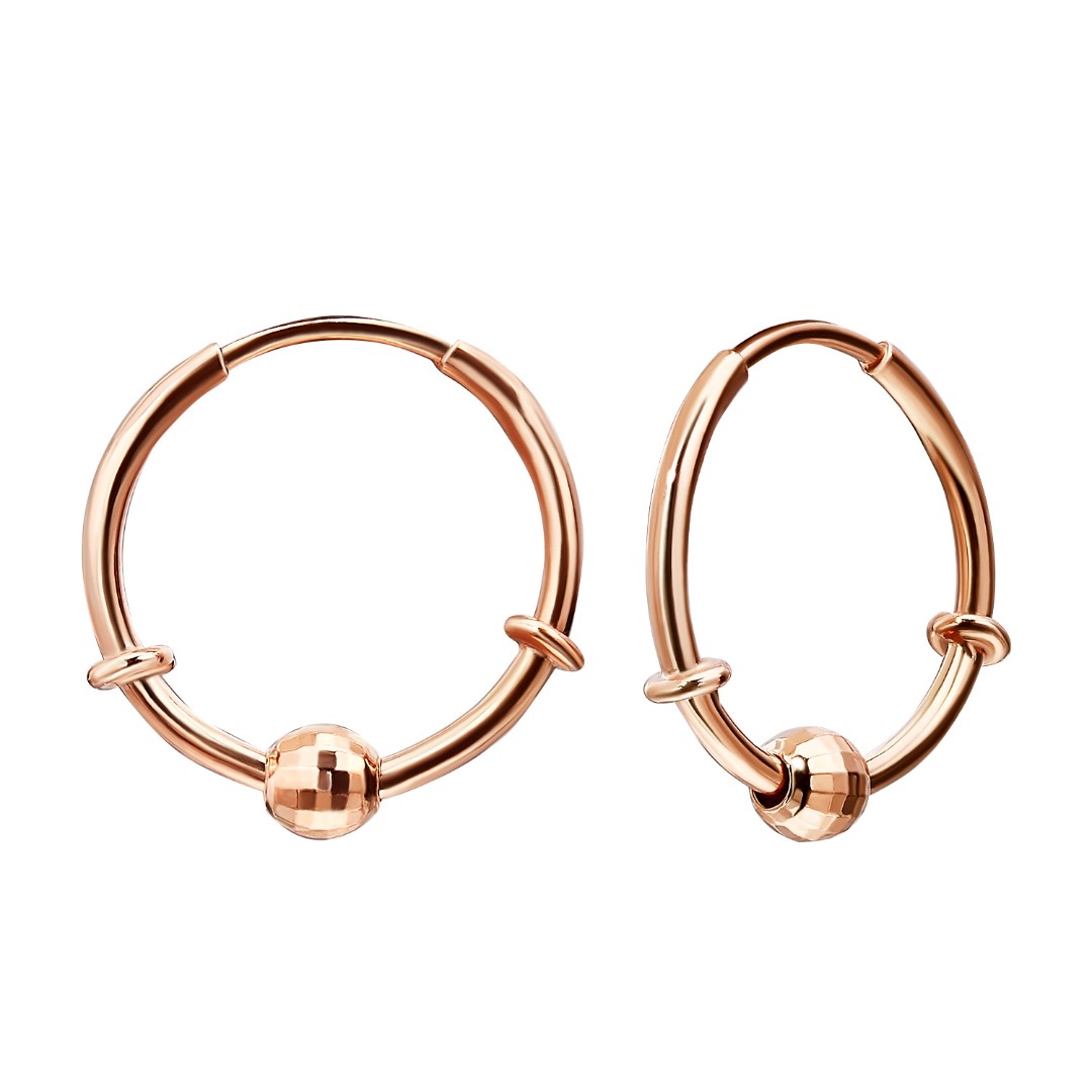 Серьги,Серебро,с вставкой Без вставок,с замком Кольцо,Конго,РОССИЯ