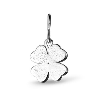 Серебряная подвеска Клевер / Четырехлистник, родий