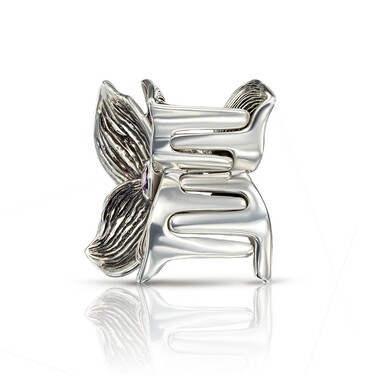 Серебряная женская заколка 