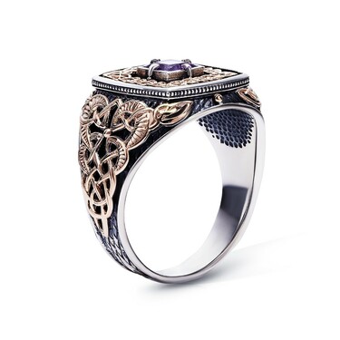 Серебряный мужской перстень 