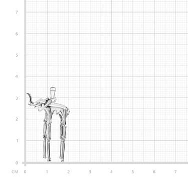 Серебряная маленькая подвеска 
