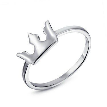 Серебряное кольцо Фаланговое / Корона