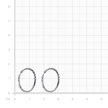 Серебряные классические серьги Кольца / Конго / Круглые с алмазной гранью, 1,7 см, родий