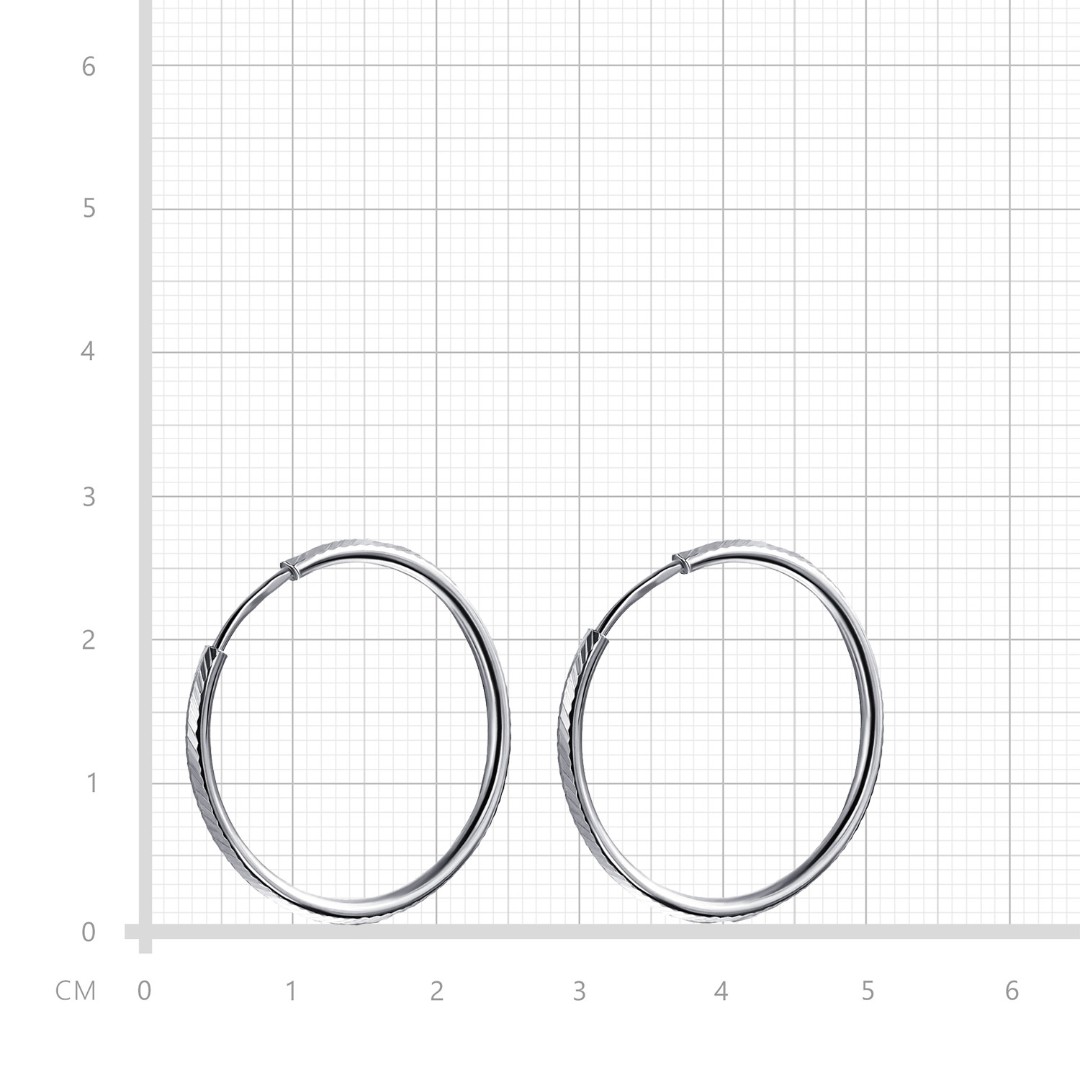 Серьги,Серебро,с вставкой Без вставок,с замком Кольцо,Конго,РОССИЯ