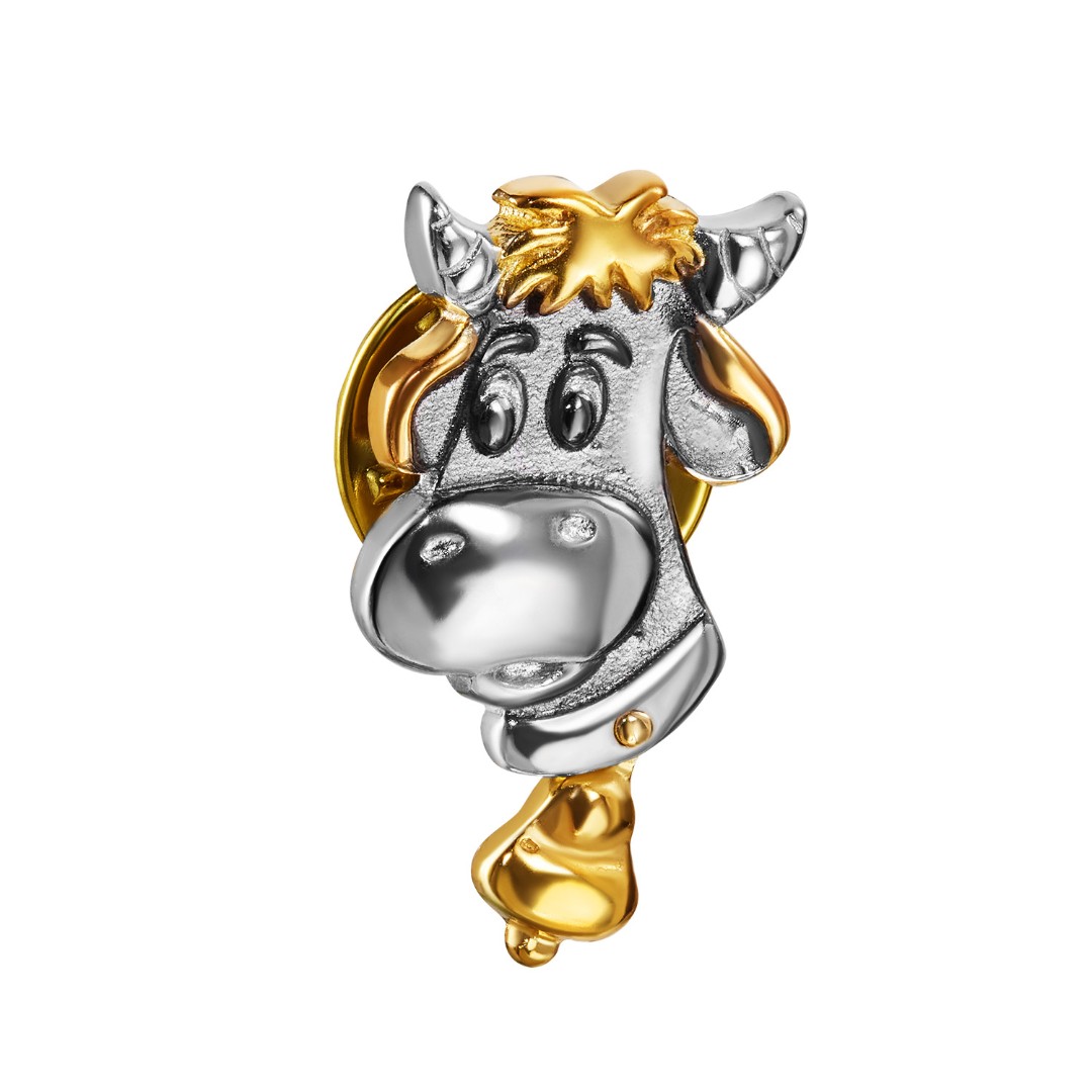 Брошь,Значок,Серебро,Латунь,с вставкой Без вставок,с замком Пимса,РОССИЯ