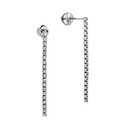 Серьги,Серьги Пусеты,Серьги Гвоздики,Серебро,с вставкой Цирконий кубический Белая цвета,с замком Пусет,Винтовой,Штыревой,Штифтовой,КИТАЙ