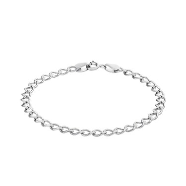 Серебряный мужской браслет,плетения Ромб,родирование, ширина 4,5 мм