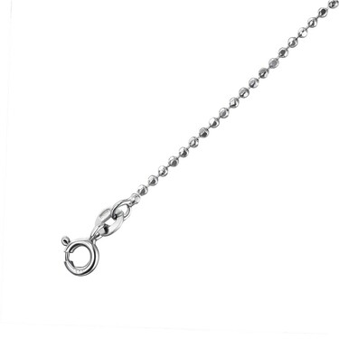 Серебряный женский браслет, плетение Перлина, родирование ширина 1,5 мм