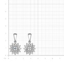 Серебряная двусторонняя подвеска  подвеска,амулет,Медальон,Оберег,Талисман,Кулон,Серебро,с вставкой Фианит Синяя цвета,РОССИЯ
