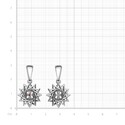 Серебряная двусторонняя подвеска  подвеска,амулет,Медальон,Оберег,Талисман,Кулон,Серебро,с вставкой Фианит Красная цвета,РОССИЯ