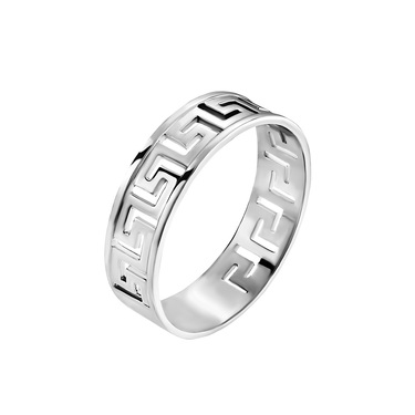 Серебряное мужское кольцо, покрытие родием