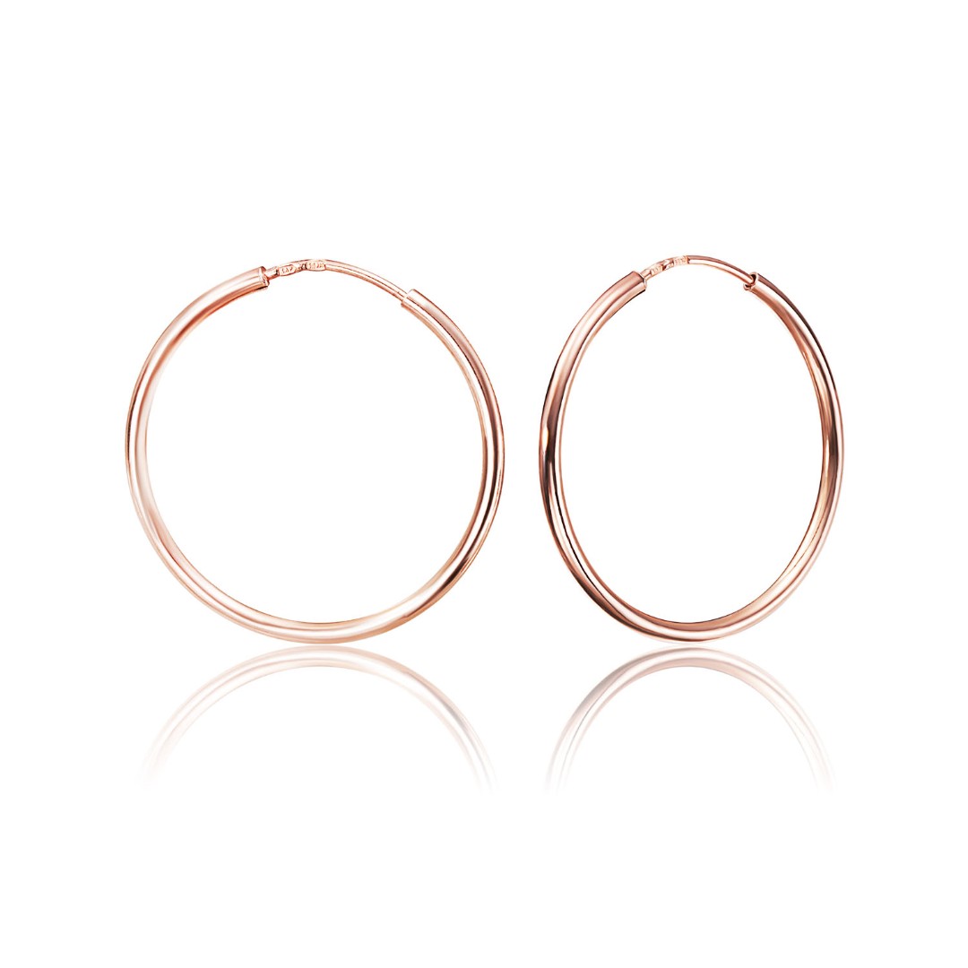 Серьги,Серебро,с вставкой Без вставок,с замком Кольцо,Конго,РОССИЯ