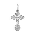 Крест,Подвеска,Оберег,Серебро,с вставкой Без вставок,РОССИЯ
