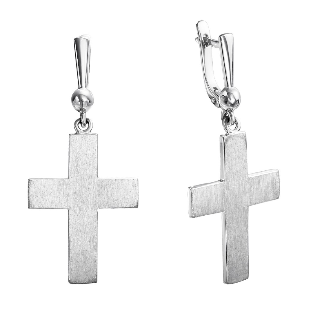 Серебряные серьги с подвесками  Серьги,Серебро,с вставкой Без вставок,РОССИЯ