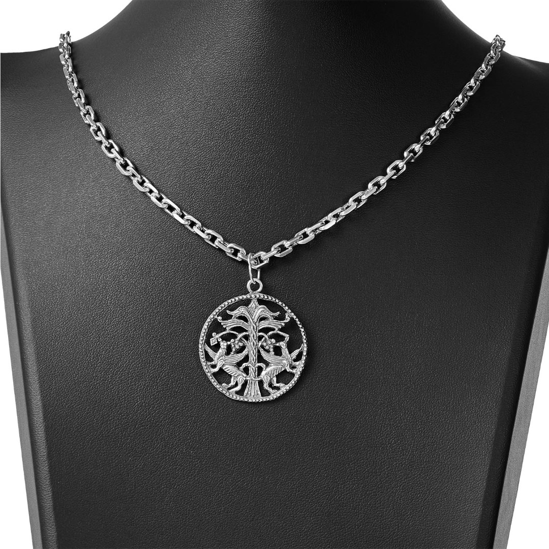 Серебряная подвеска Подвеска,Кулон,Талисман,Амулет,Тотем,Серебро,с вставкой Без вставок,РОССИЯ