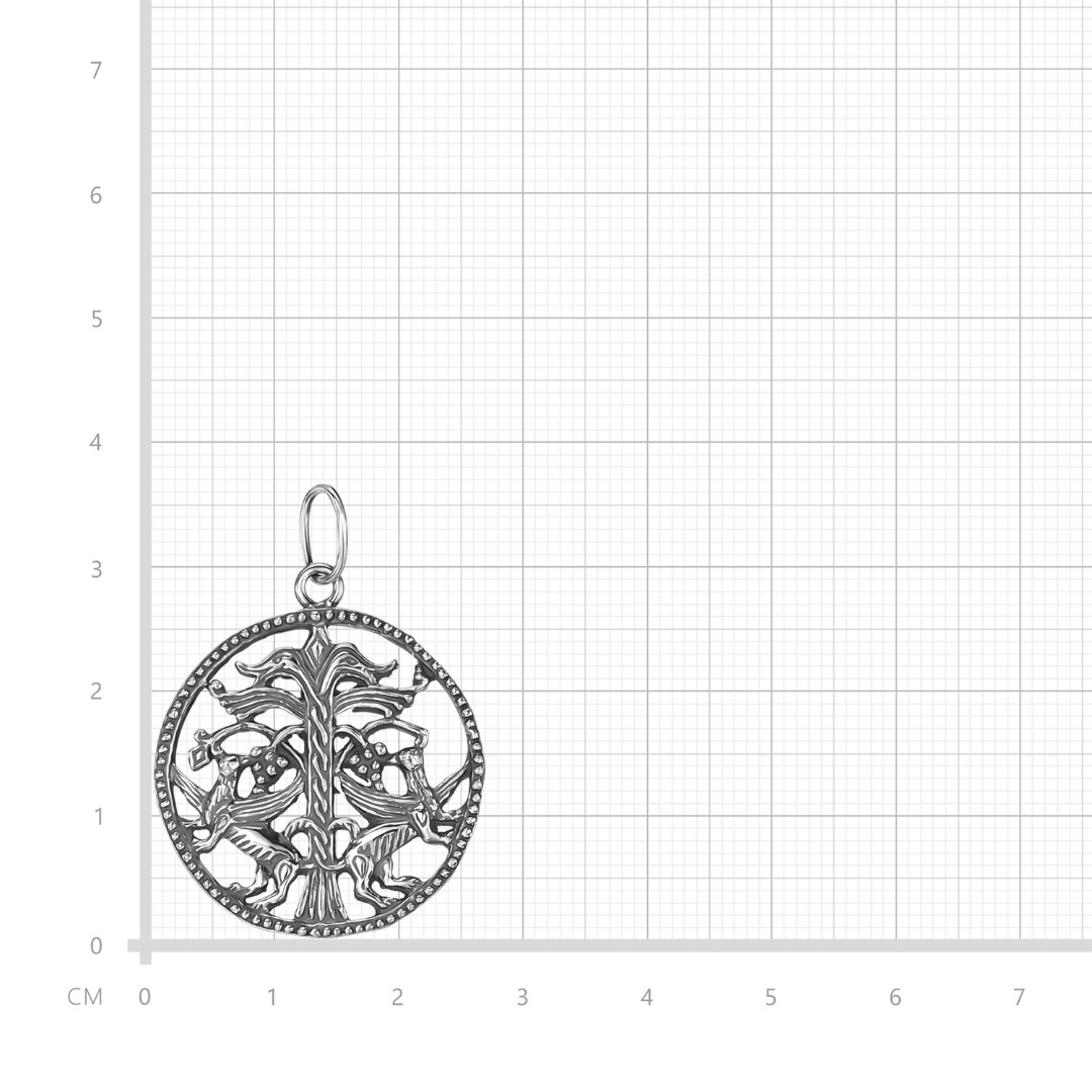 Серебряная подвеска Подвеска,Кулон,Талисман,Амулет,Тотем,Серебро,с вставкой Без вставок,РОССИЯ