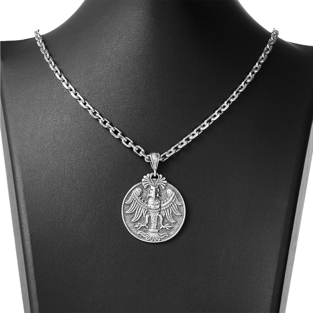 Серебряная подвеска подвеска,амулет,Оберег,Талисман,Кулон,Тотем,Серебро,с вставкой Без вставок,РОССИЯ