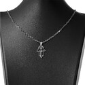 Серебряная подвеска Хамса (Рука Фатимы), чернение Подвеска,Кулон,Талисман,Амулет,Оберег,Серебро,с вставкой Без вставок,РОССИЯ