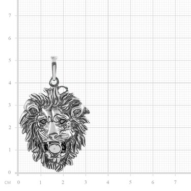 Серебряная мужская подвеска 