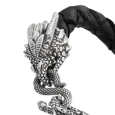 Браслет из плетеной кожи 