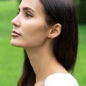 Серебряные серьги Клевер / Четырехлистник с Натуральным красным Кораллом 8мм, пусет, платирование Серьги,Серебро,с вставкой Коралл натуральный Красная цвета,с замком Винтовой,РОССИЯ