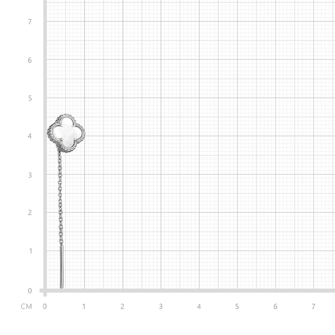 Серьги,Серебро,с вставкой Перламутр натуральный Белая цвета,с замком Протяжка,РОССИЯ