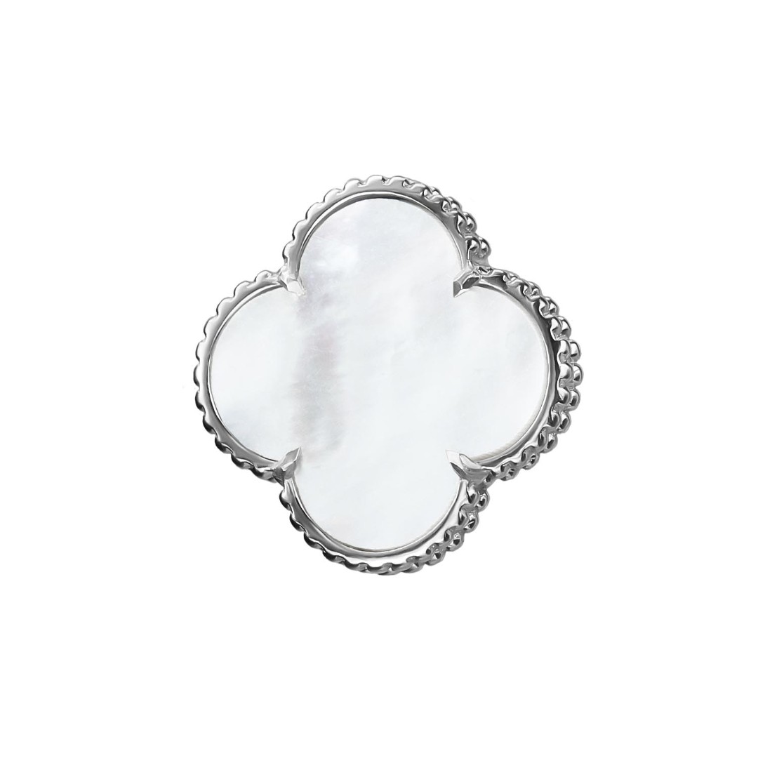 Подвеска,Серебро,с вставкой Перламутр натуральный Белая цвета,РОССИЯ