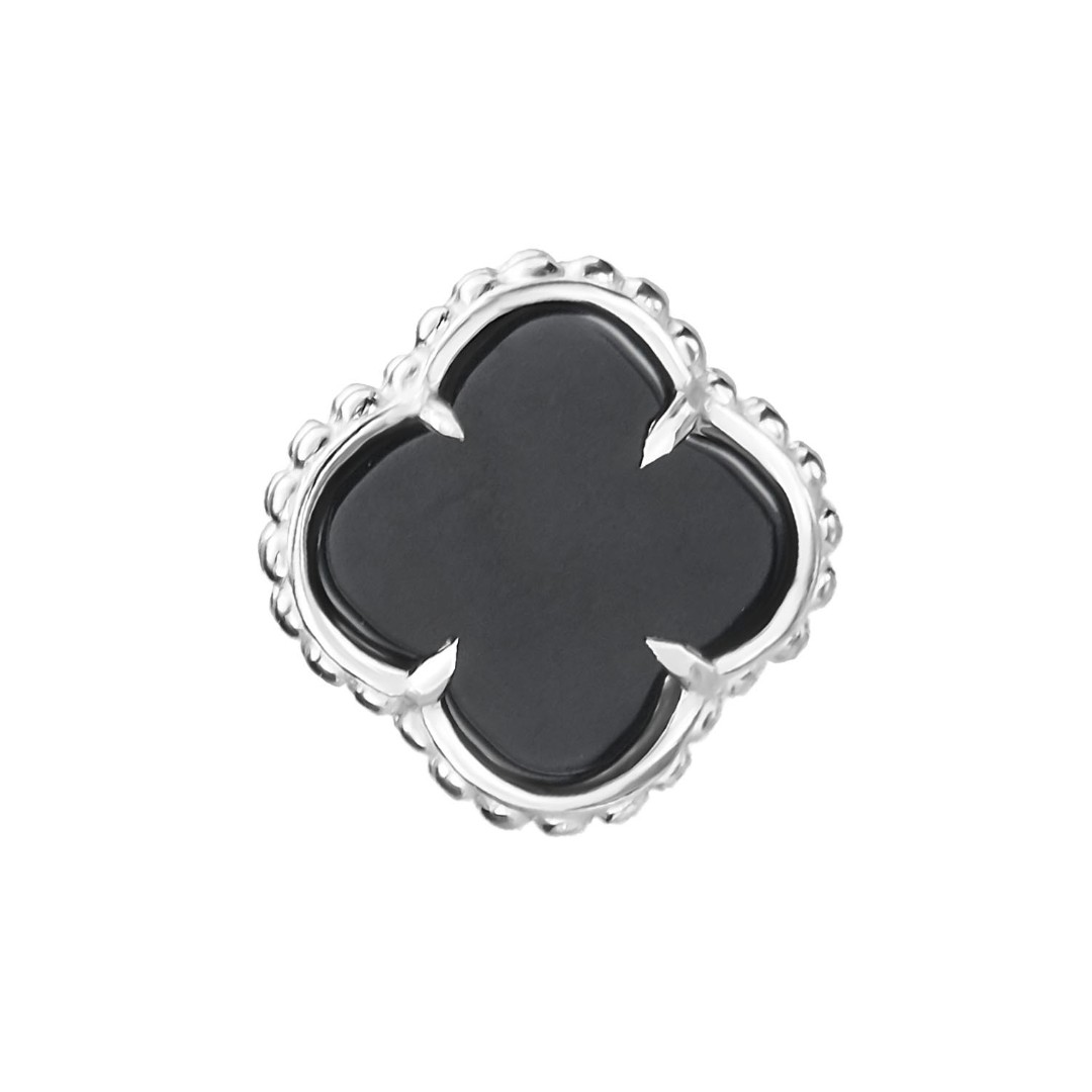 Подвеска,Серебро,с вставкой Оникс натуральный Черная цвета,РОССИЯ