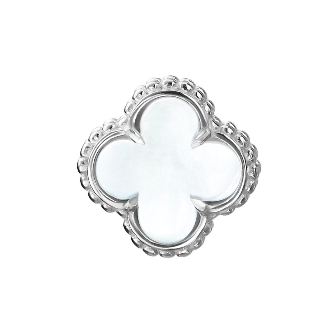 Подвеска,Серебро,с вставкой Перламутр натуральный Белая цвета,РОССИЯ