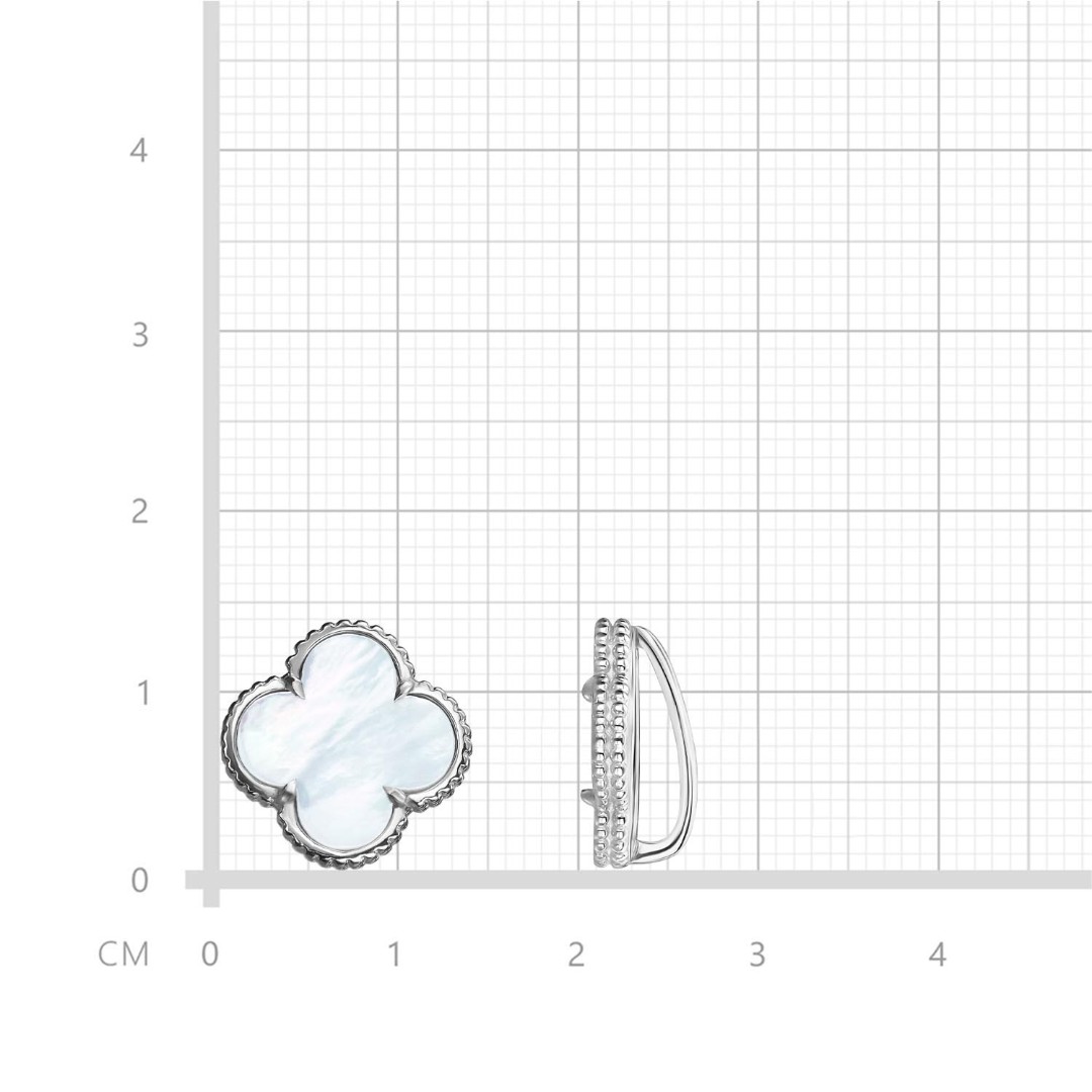 Серебряная подвеска Подвеска,Кулон,Серебро,с вставкой Перламутр натуральный Белая цвета,РОССИЯ