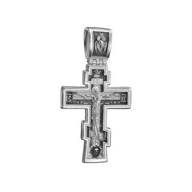 Серебряный большой мужской крест, Оксидирование