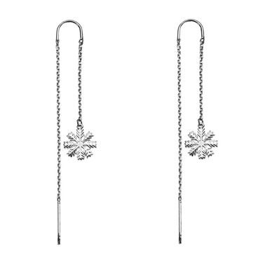 Серебряные серьги протяжки 