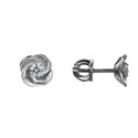 Серьги,Серьги Пусеты,Серьги Гвоздики,Серебро,с вставкой Фианит Белая цвета,с замком Пусет,Винтовой,Штыревой,Штифтовой,РОССИЯ