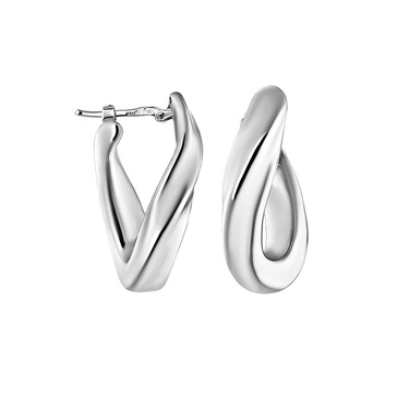 Серебряные серьги, покрытие родий