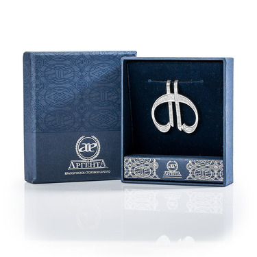 Серебряный зажим для купюр и банкнот 