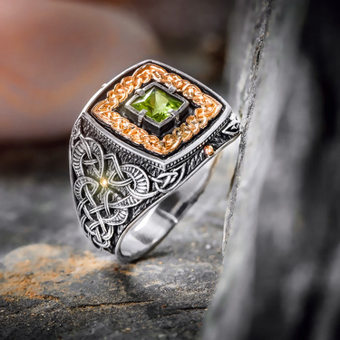 Серебряный мужской перстень 