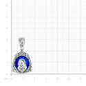 Подвеска,Кулон,Оберег,Нательная иконка,Нательный образок,Серебро,с вставкой Эмаль,УКРАИНА
