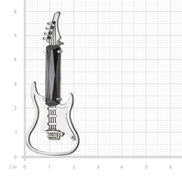 Серебряная женская брошь 